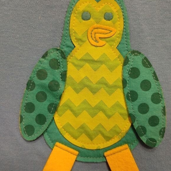 KID TEES BLUE PENGUIN 12 MONTH ONESIE - Picture 3 of 4